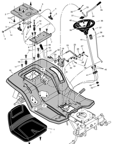 Part Location Diagram of F-010703L Murray Manual and Parts List